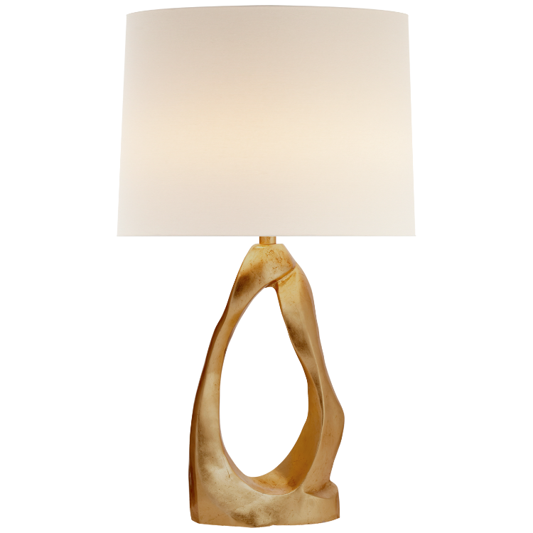 Picture of Cannes Table Lamp in Gild with Linen Shade