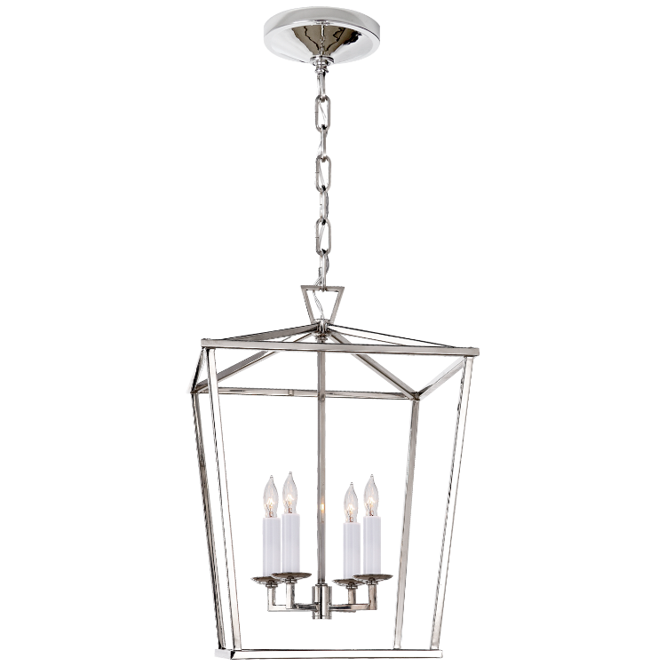 Picture of Darlana Small Lantern in Polished Nickel