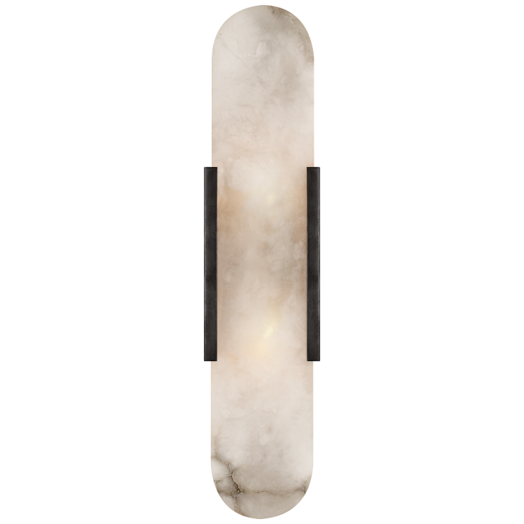 Picture of Melange Elongated Sconce in Bronze with Alabaster