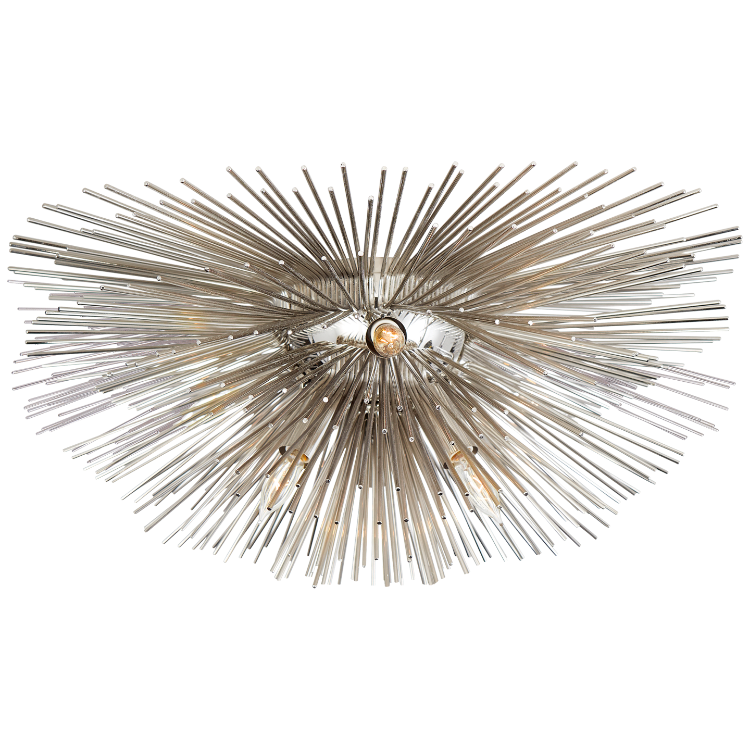 Picture of Strada Small Flush Mount in Polished Nickel