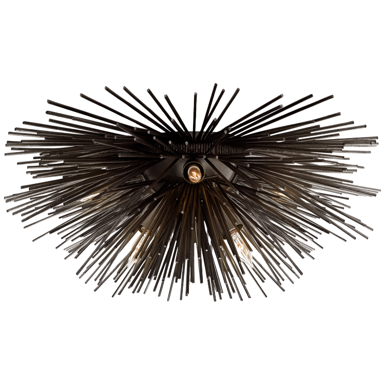 Picture of Strada Small Flush Mount in Aged Iron