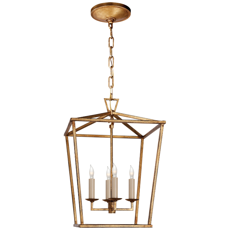 Picture of Darlana Small Lantern in Gilded Iron