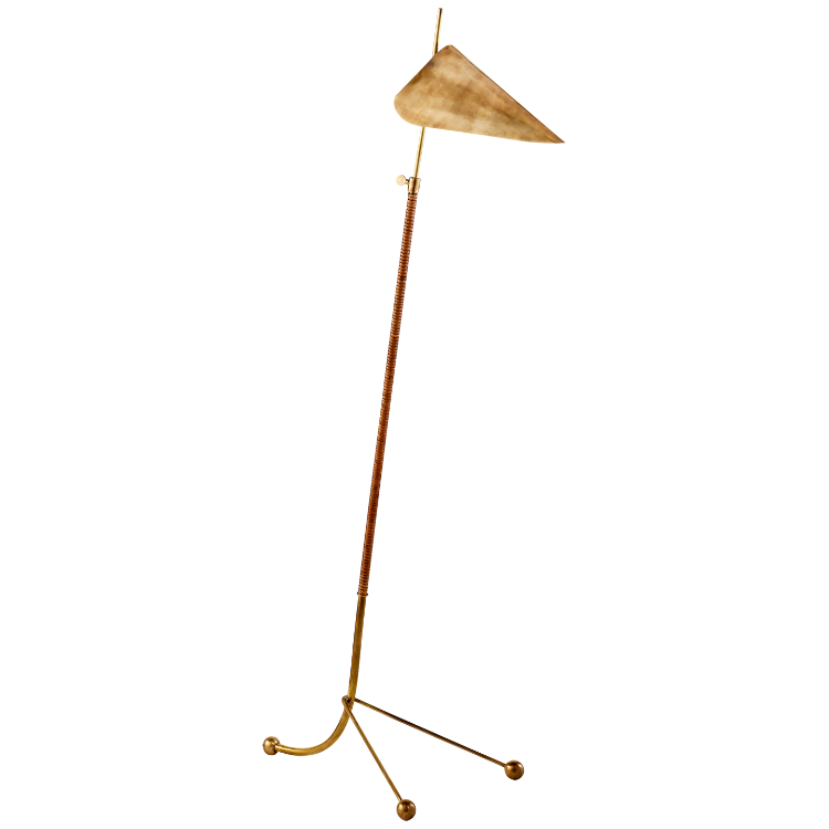 Picture of Moresby Floor Lamp in Hand-Rubbed Antique Brass