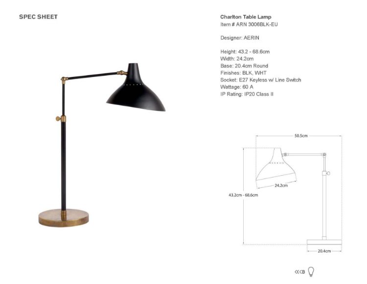Charlton home table shop lamps