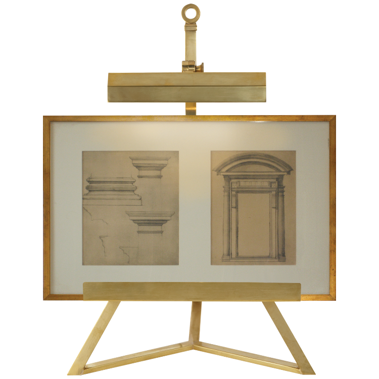 Picture of Estelle Display Lamp in Natural Brass