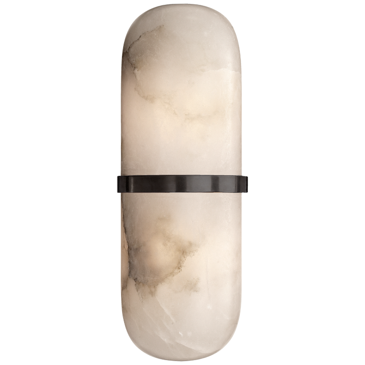 Picture of Melange Pill Form Sconce in Bronze with Alabaster