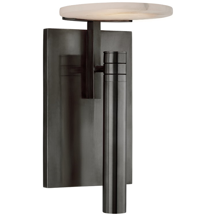 Picture of Melange Floating Disc Sconce in Bronze with Alabaster