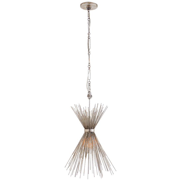 Picture of Strada Small Chandeliers in Burnished Silver Leaf