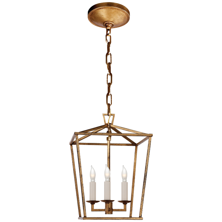 Picture of Darlana Mini Lantern in Gilded Iron