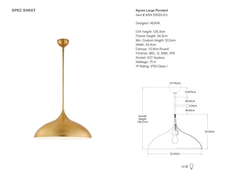 Agnes shop pendant large