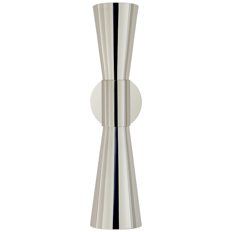 Picture of Clarkson Medium Narrow Sconce in Polished Nickel