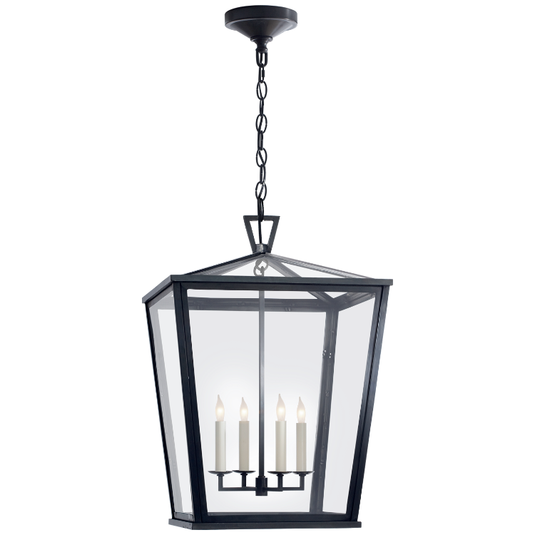 Picture of Darlana Medium Hanging Lantern in Bronze