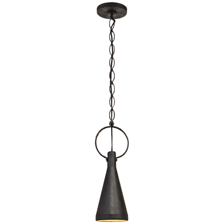 Picture of Limoges Small Pendant in Natural Rust with Aged Iron Shade