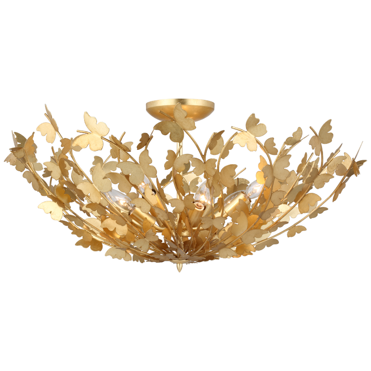 Picture of Farfalle Large Semi-Flush Mount in Gild
