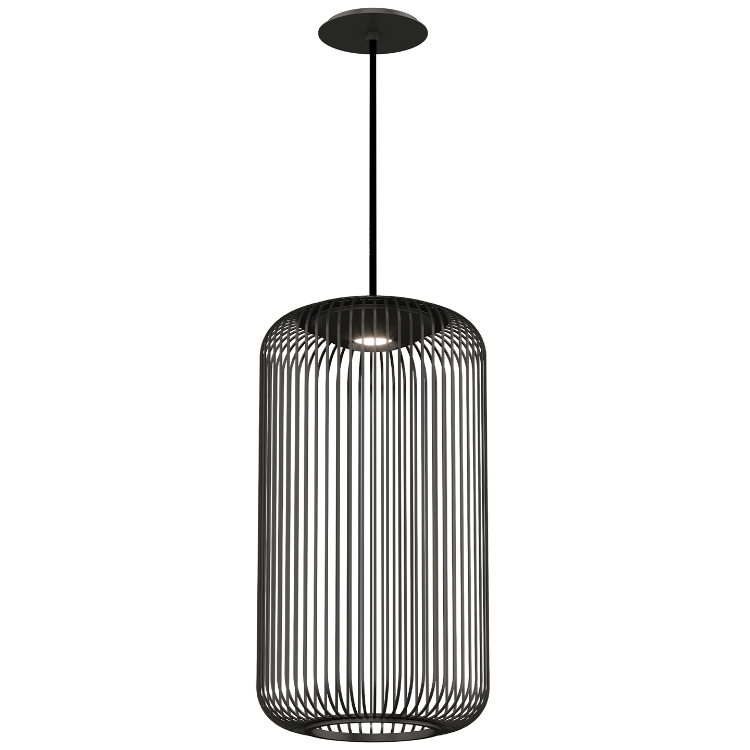 Picture of Kai 1 Pendant in Nightshade Black