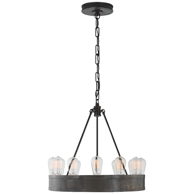 Picture of EX-DISPLAY Roark 20" Modular Ring Chandelier In Aged Iron