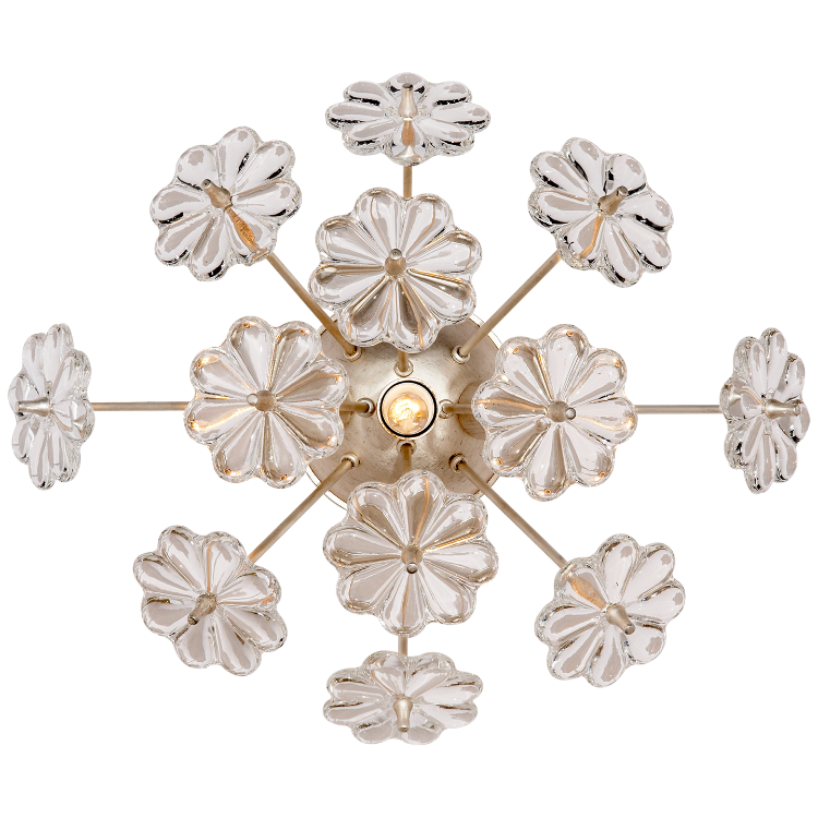 Picture of EX-DISPLAY AERIN Lynn Wall Light in Burnished Silver Leaf