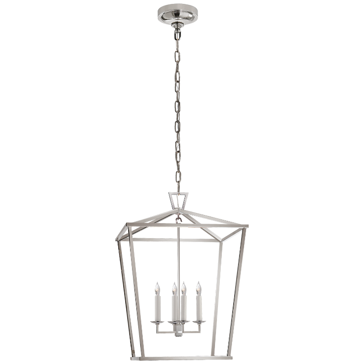 Picture of Darlana Medium Lantern in Polished Nickel