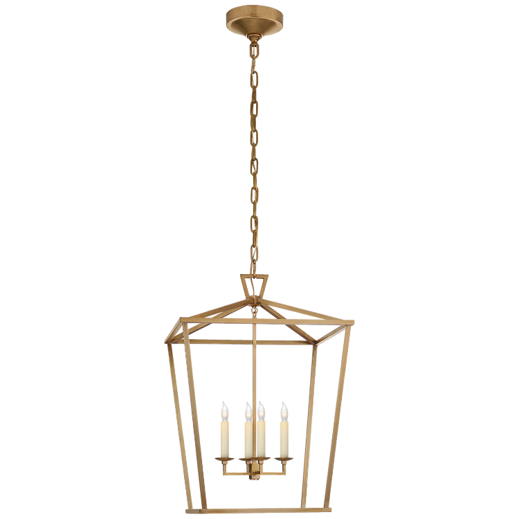 Picture of Darlana Medium Lantern in Antique-Burnished Brass