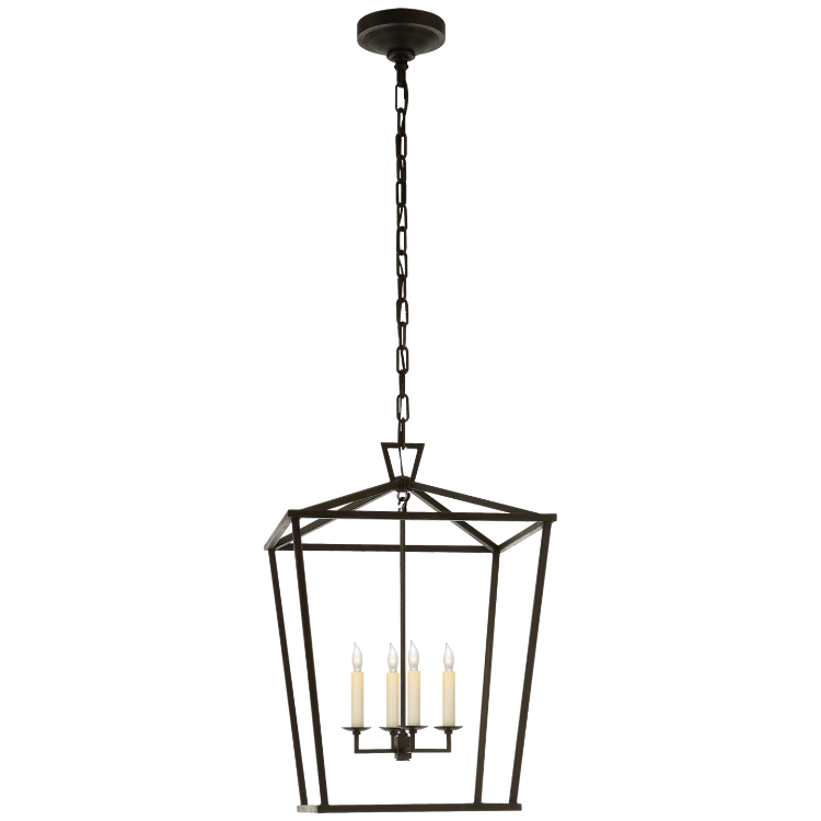 Picture of Darlana Medium Lantern in Aged Iron