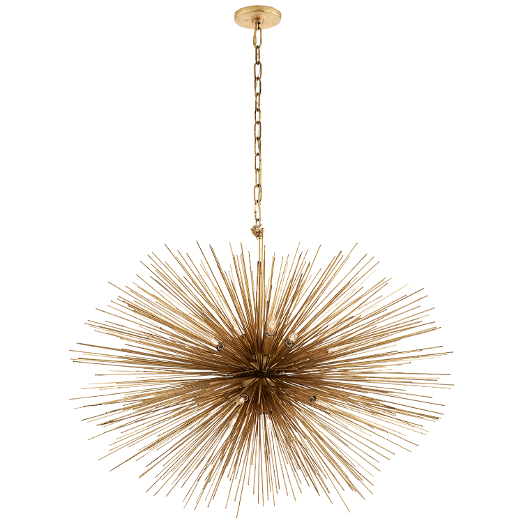Picture of Strada Medium Oval Chandelier in Gild