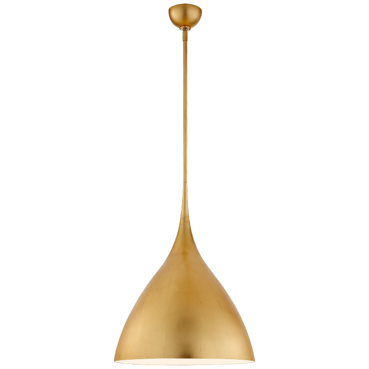 Picture of Agnes Medium Pendant in Gild with White Interior