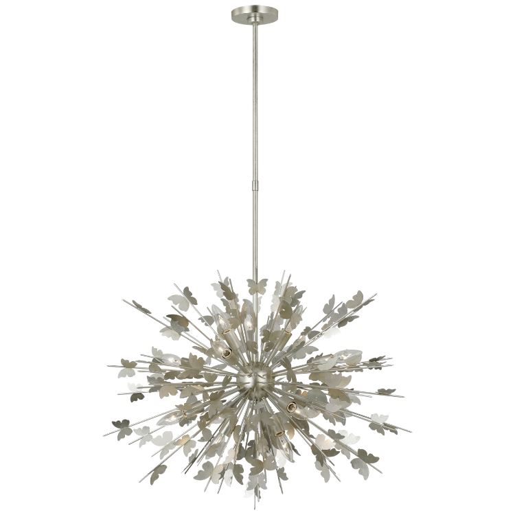 Picture of Farfalle Medium Chandelier in Burnished Silver Leaf