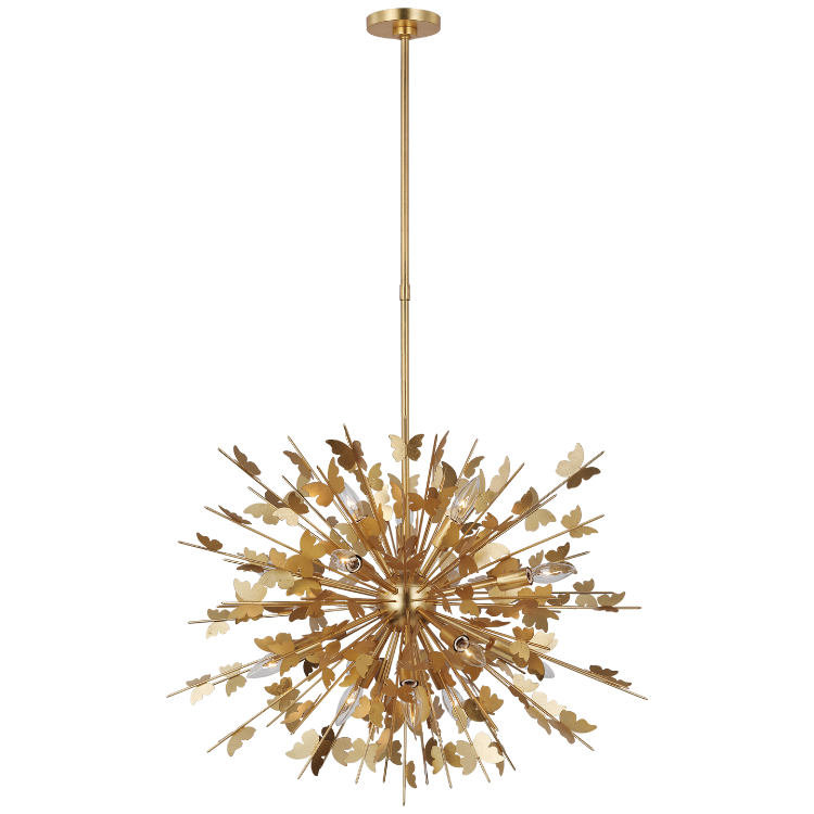 Picture of Farfalle Medium Chandelier in Gild
