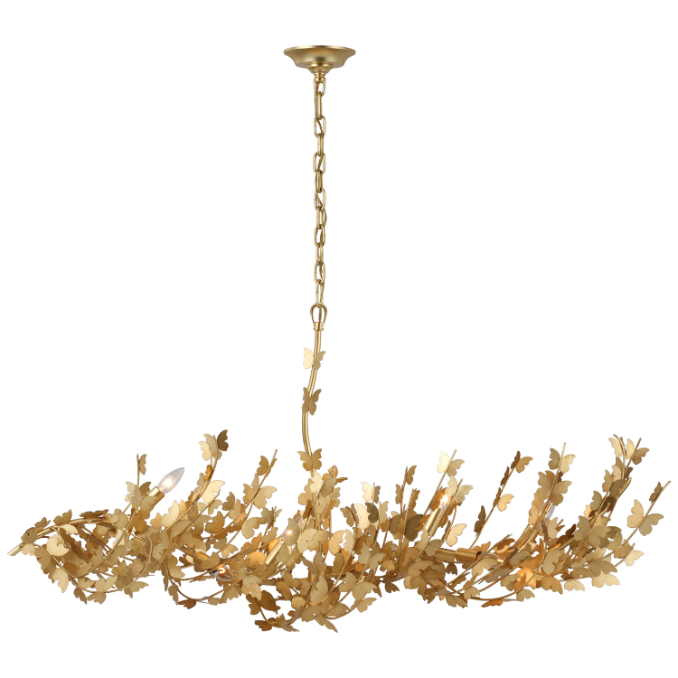 Picture of Farfalle Large Linear Chandelier in Gild