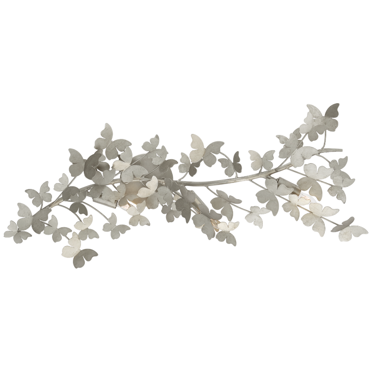 Picture of Farfalle Large Sconce in Burnished Silver Leaf
