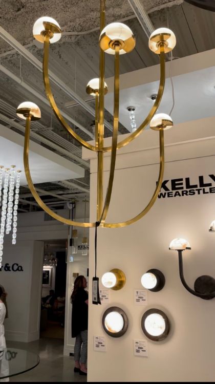 Picture of Pedra Large Two-Tier Chandelier in Antique-Burnished Brass with Alabaster