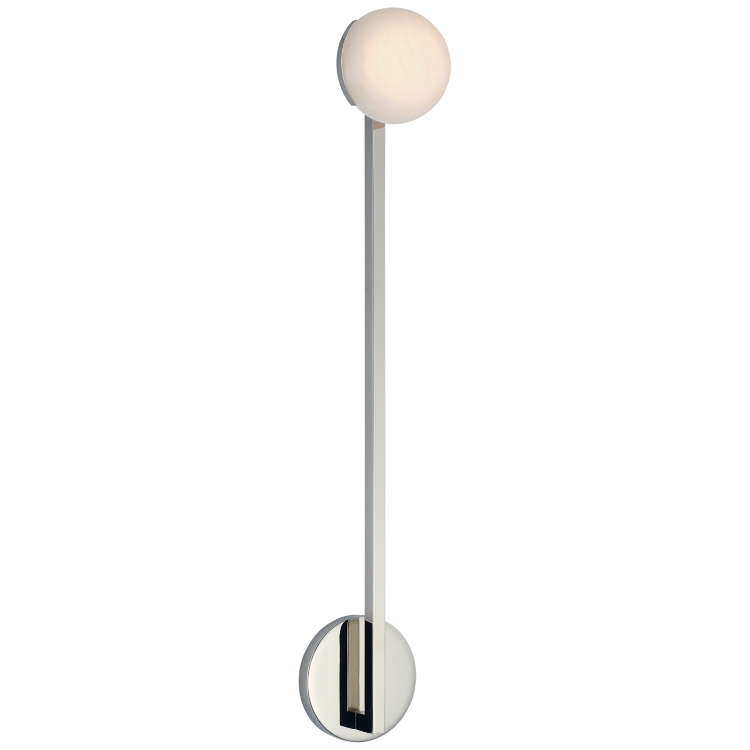 Picture of Pedra 26" Single Sconce in Polished Nickel with Alabaster