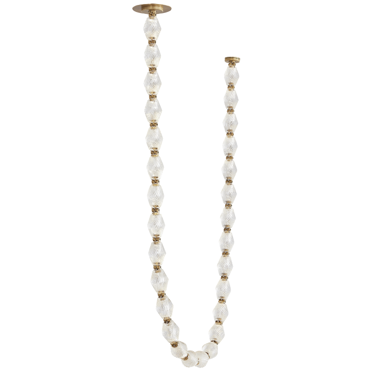 Picture of Collier 84 Chandelier in Natural Brass 3000K