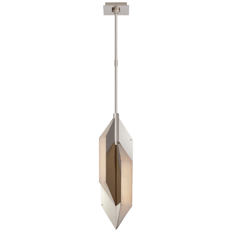 Picture of Ophelion Small Pendant in Polished Nickel with Alabaster