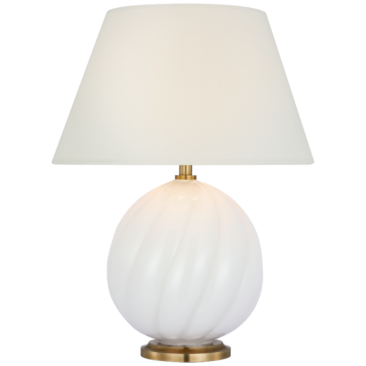Picture of Talia 13" Cordless Accent Lamp in White Glass