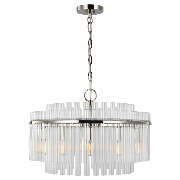 Picture of Beckett Medium Chandelier in Polished Nickel