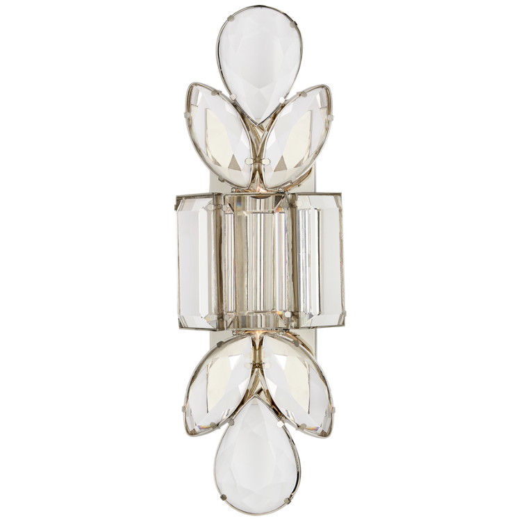 Picture of Lloyd Large Jeweled Sconce in Polished Nickel