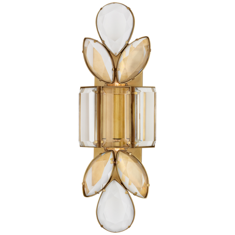 Picture of Lloyd Large Jeweled Sconce in Soft Brass