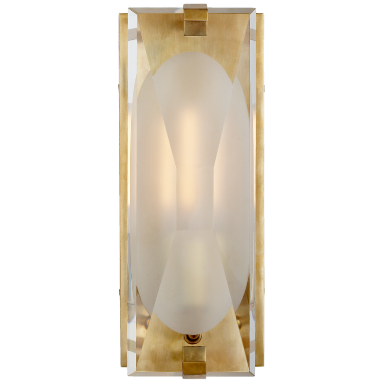 Picture of Castle Peak Small Bath Sconce in Soft Brass