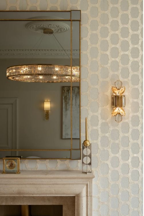 Picture of Lloyd Large Jeweled Sconce in Soft Brass