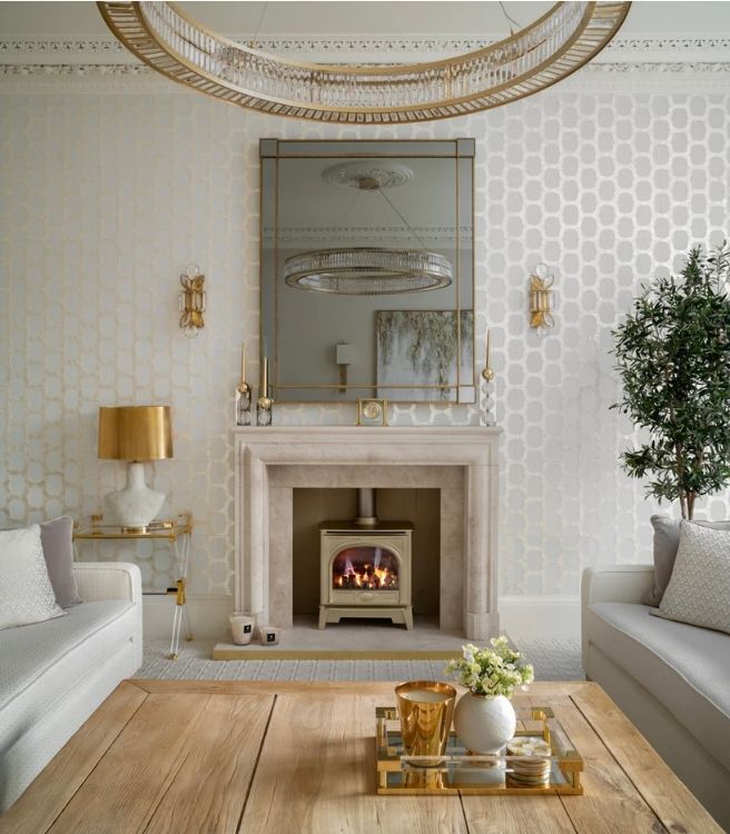 Picture of Lloyd Large Jeweled Sconce in Soft Brass