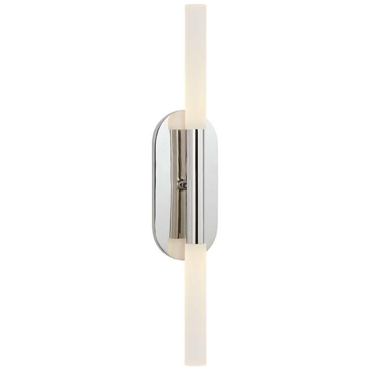 Picture of Rousseau Medium Vanity Sconce in Polished Nickel