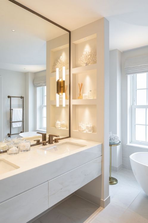 Picture of Rousseau Medium Vanity Sconce in Antique Burnished Brass