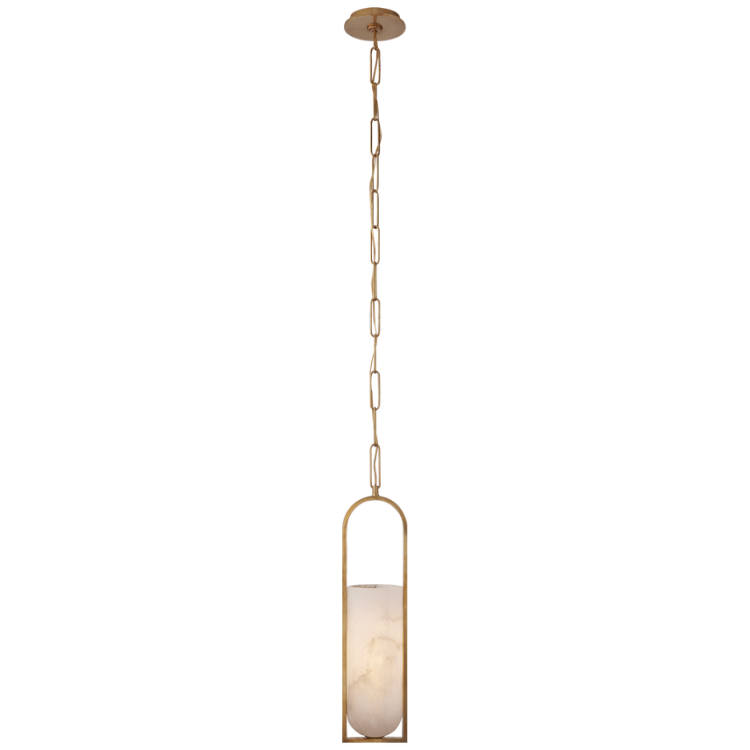 Picture of Melange Small Elongated Pendant in Antique Burnished Brass