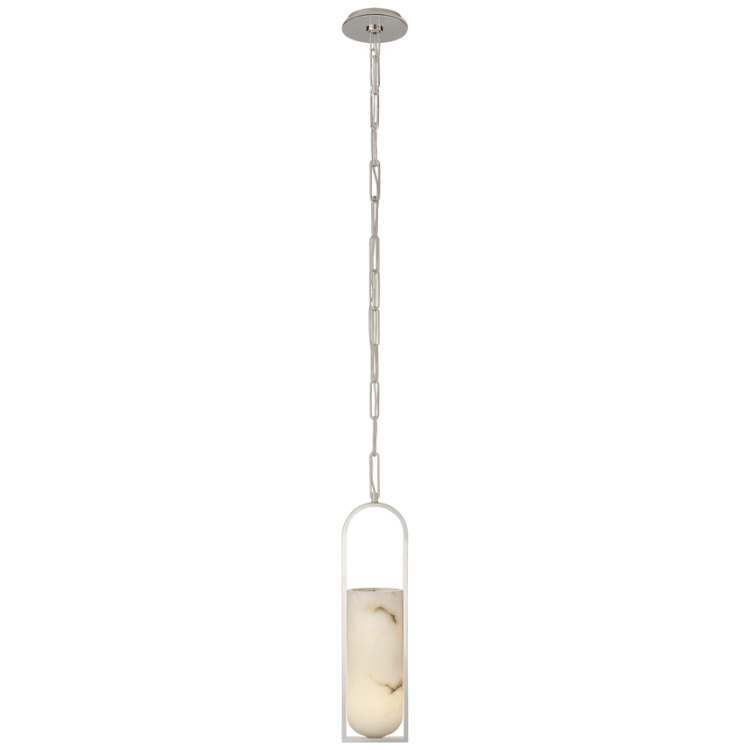 Picture of Melange Small Elongated Pendant in Polished Nickel