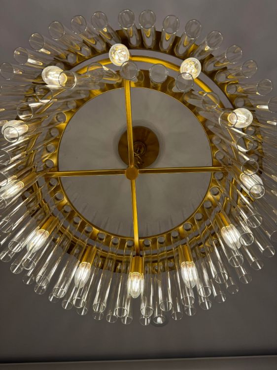 Picture of Beckett Medium Chandelier in Burnished Brass