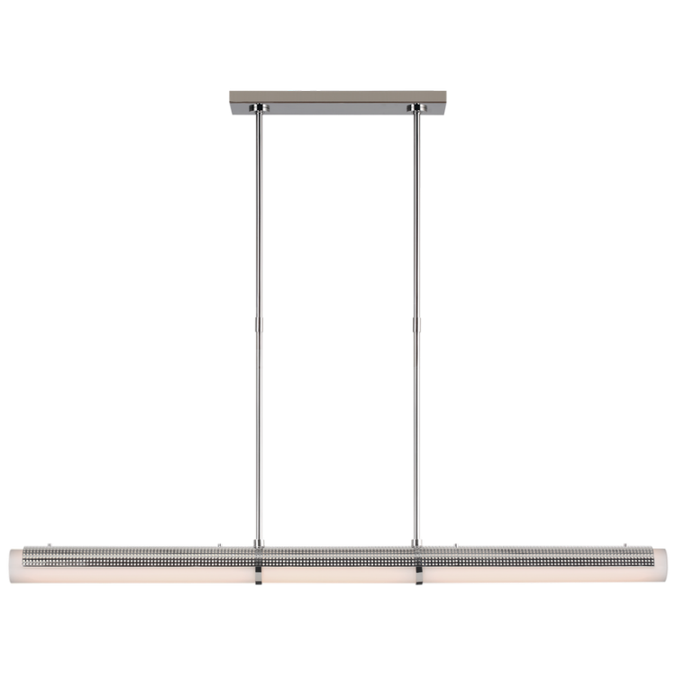 Picture of Precision Large Linear Chandelier in Polished Nickel