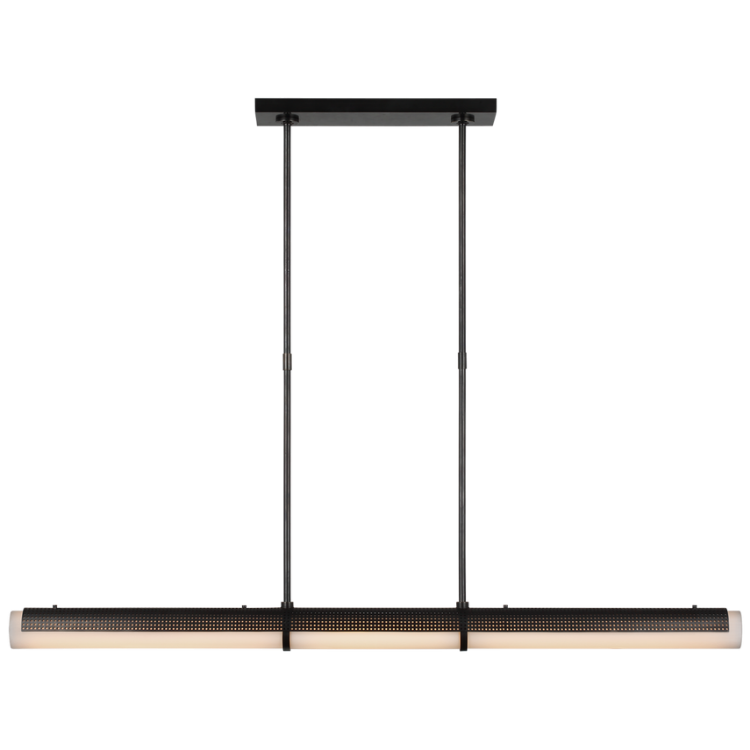 Picture of Precision Large Linear Chandelier in Bronze