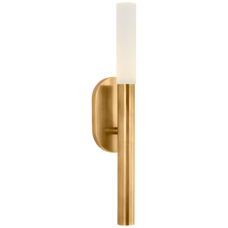 Picture of Rousseau Small Bath Sconce in Antique-Burnished Brass