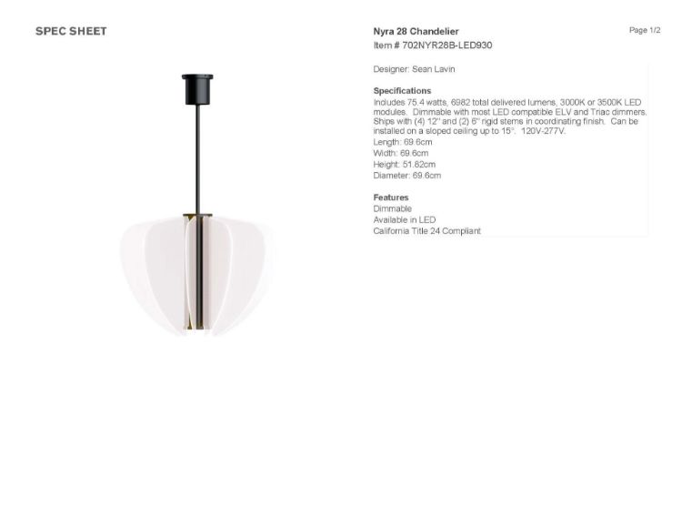 Picture of Nyra 28 Chandelier in Nightshade Black